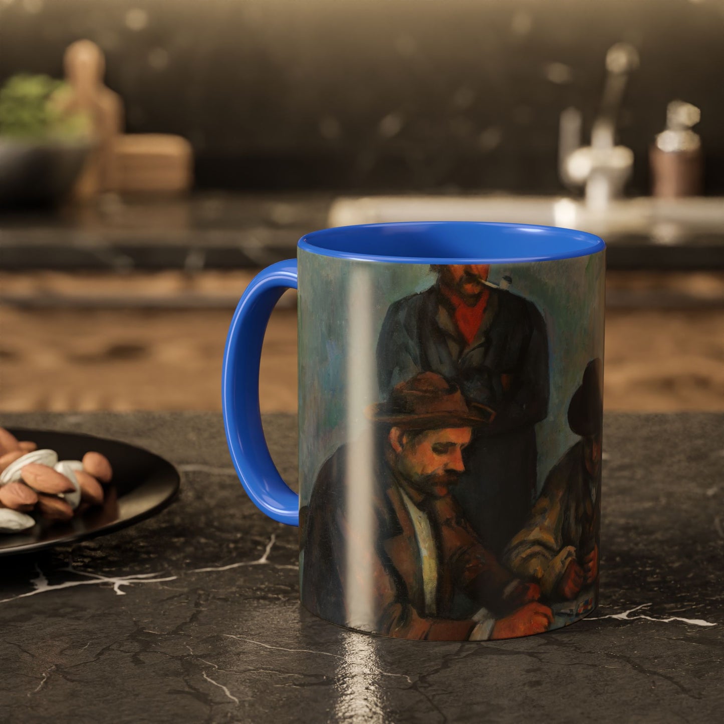 Cézanne, Paul - The Card Players (1892) - Colorful Accent Mugs