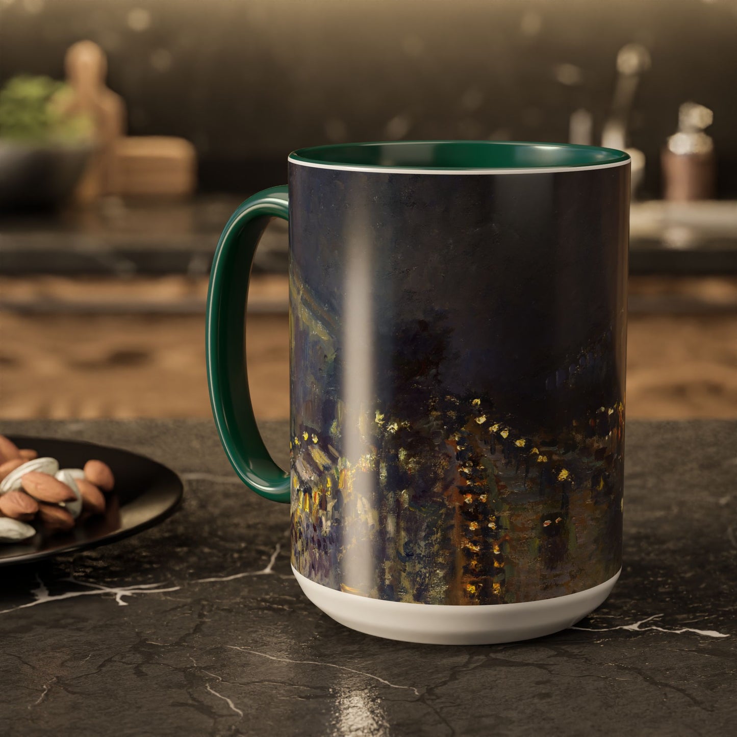 Pissarro, Camille - The Boulevard Montmartre At Night (1897) - Colorful Accent Mugs