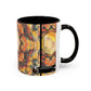 Filiger, Charles - Woman’s Head with Closed Eyes (1893) - Colorful Accent Mugs