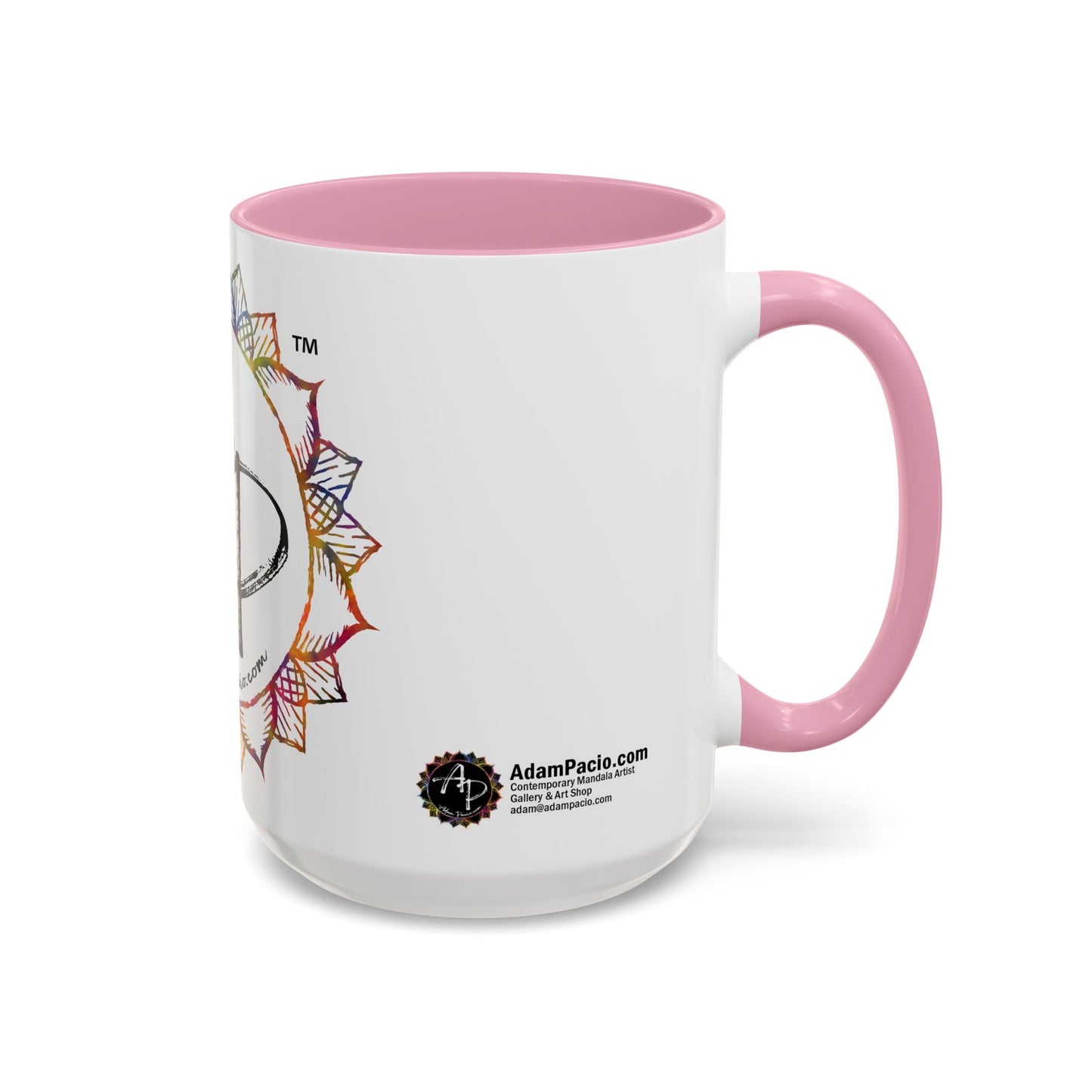 AdamPacio.com - White Logo - Colorful Accent Mugs