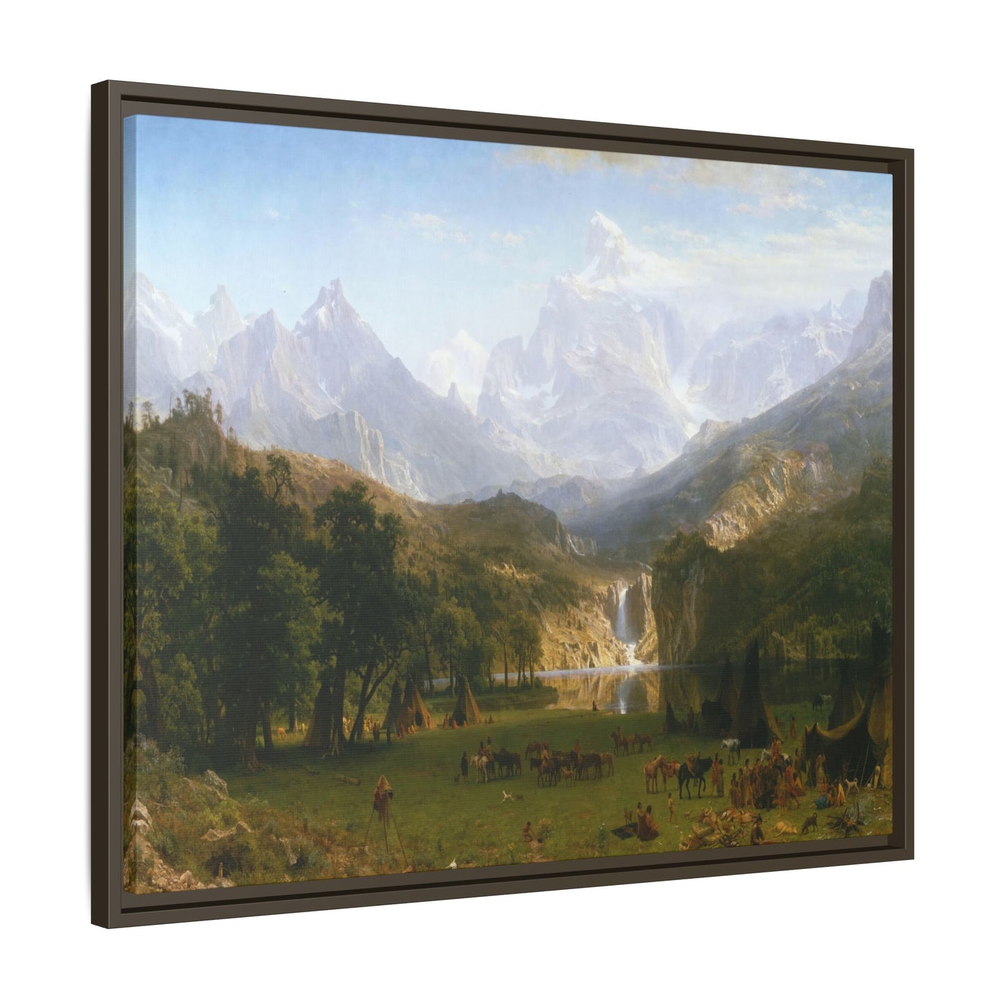 Bierstadt, Albert - The Rocky Mountains, Lander’s Peak (1863) - Matte Canvas, Framed