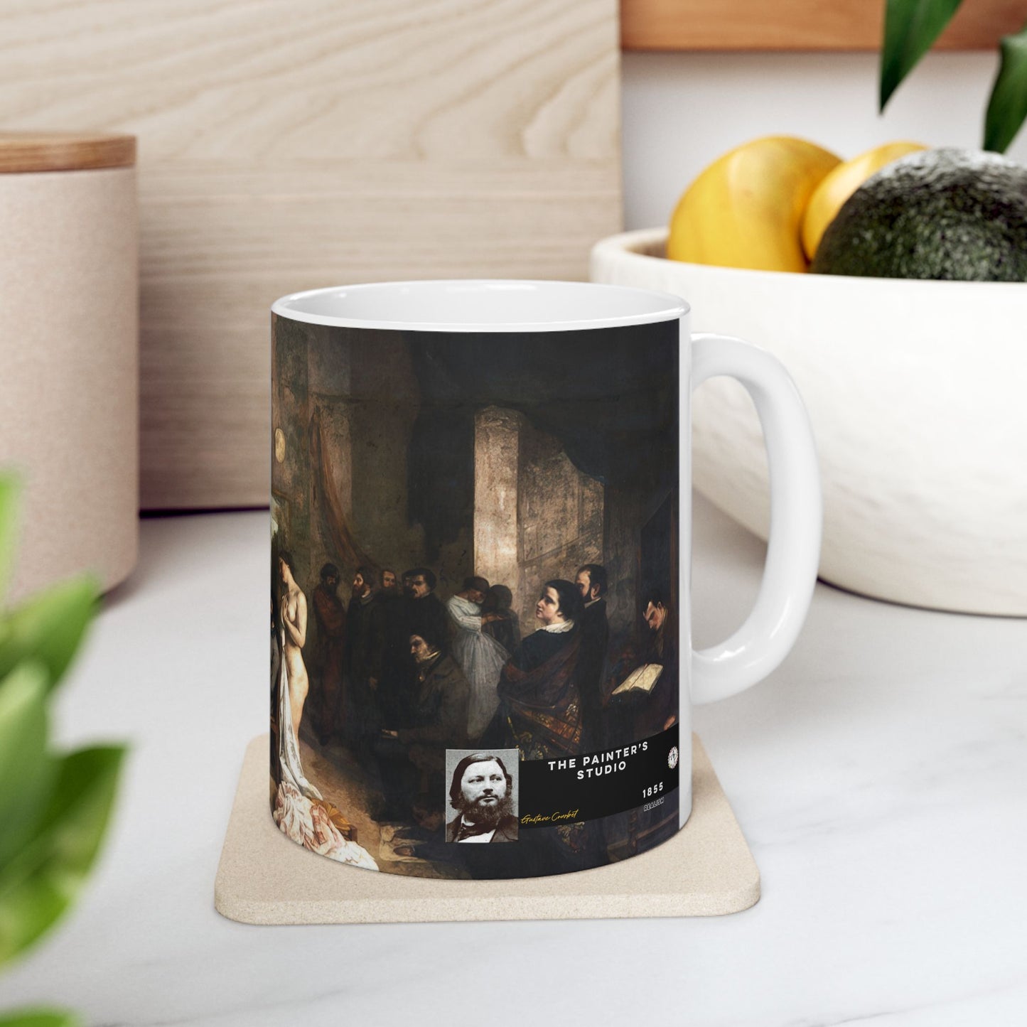 Courbet, Gustave - The Painter’s Studio (1855) - Ceramic Mug