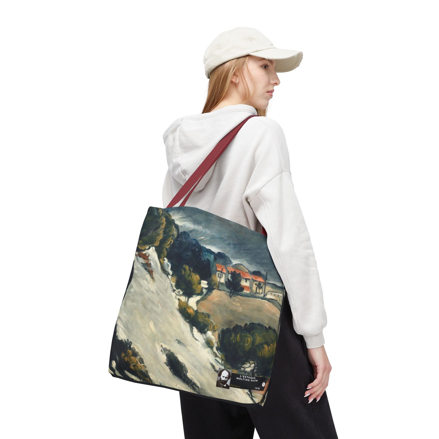 Cézanne, Paul - L’Estaque, Melting Snow (1870) - Tote Bag