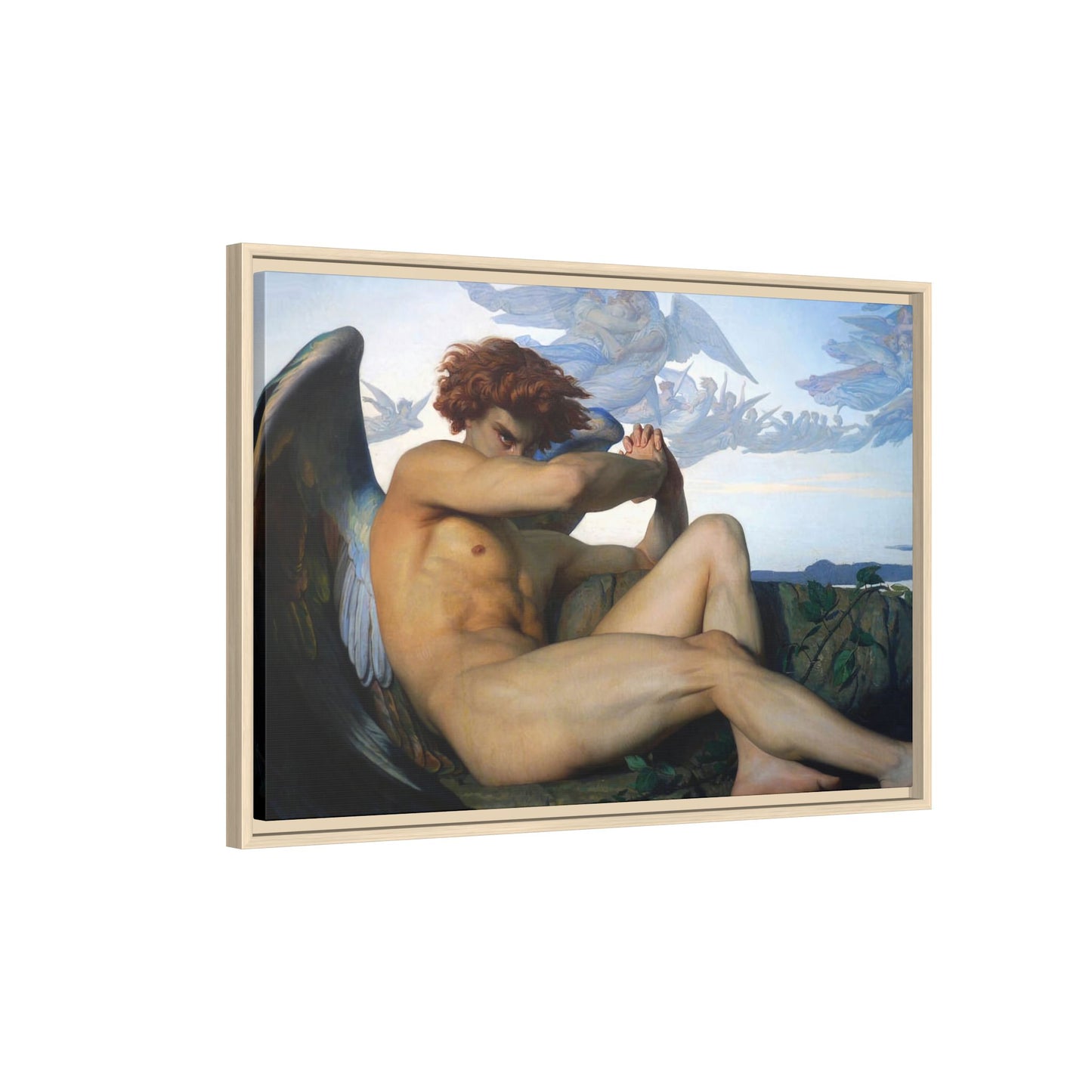 Cabanel, Alexandre - The Fallen Angel (1847) - Matte Canvas, Framed
