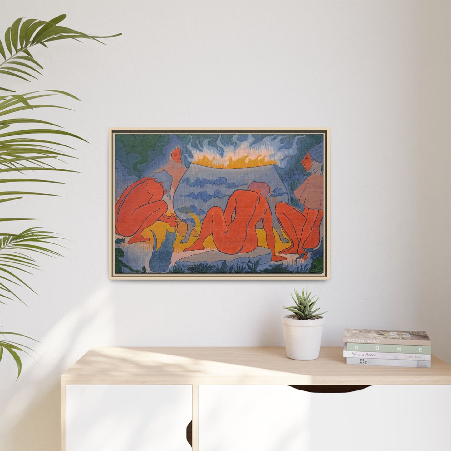 Ranson, Paul - Witches Around the Fire (1891) - Matte Canvas, Framed