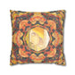Filiger, Charles - Woman’s Head with Closed Eyes (1893) - Suede Square Pillowcase