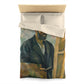 Cézanne, Paul - Portrait of the Artist with a Palette (1890) - Microfiber Duvet Cover