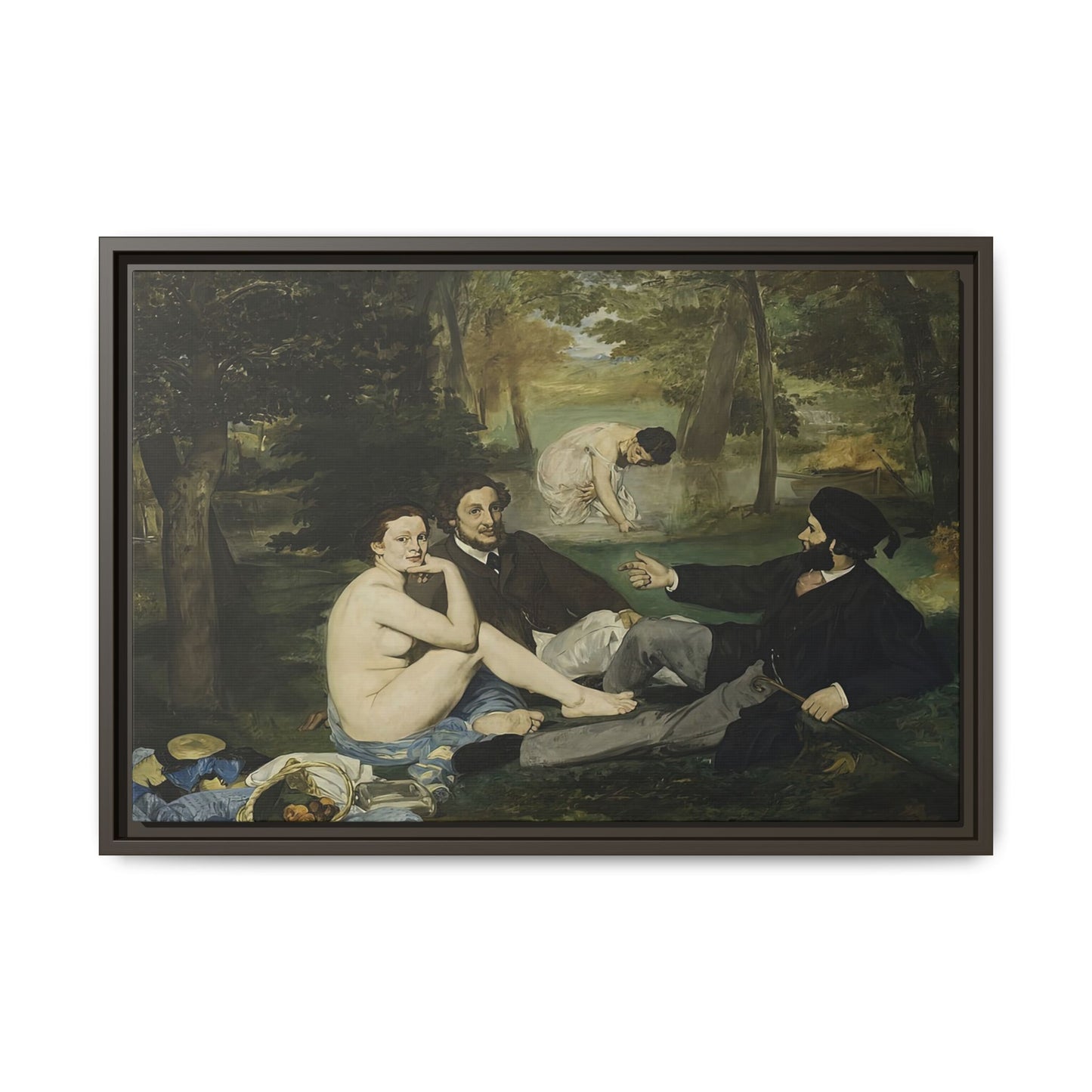 Manet, Édouard - Luncheon on the Grass (1863) - Matte Canvas, Framed