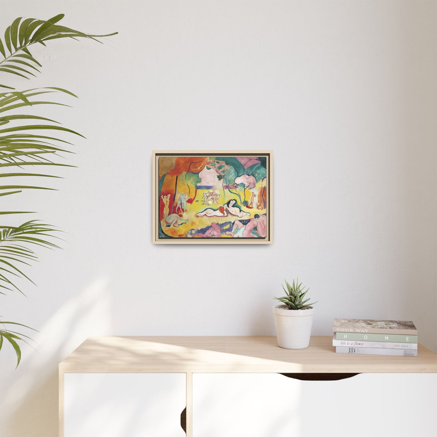 Matisse, Henri - The Joy of Life (1905) - Matte Canvas, Framed