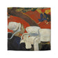 Gauguin, Paul - Vision of the Sermon (Jacob Wrestling with the Angel) (1888) - Microfiber Duvet Cover