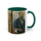 Cézanne, Paul - Portrait of the Artist with a Palette (1890) - Colorful Accent Mugs