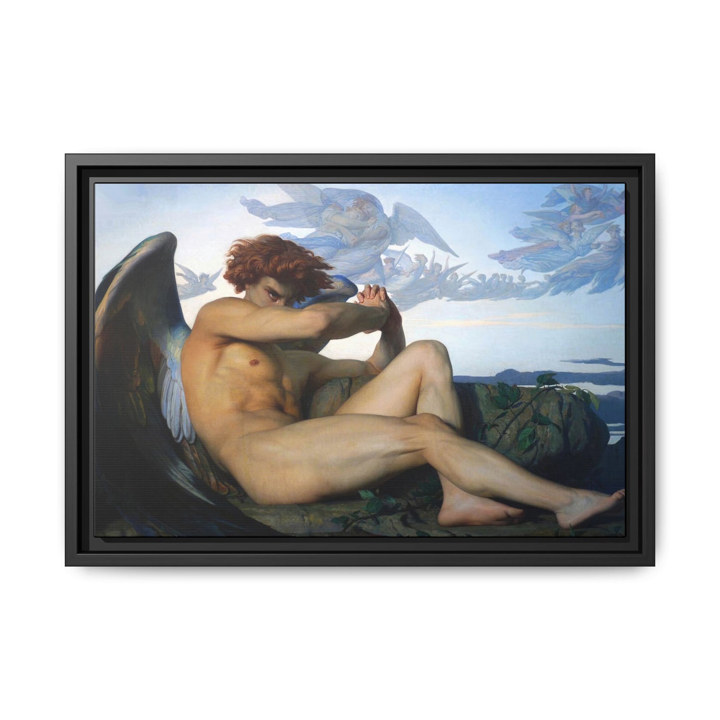 Cabanel, Alexandre - The Fallen Angel (1847) - Matte Canvas, Framed
