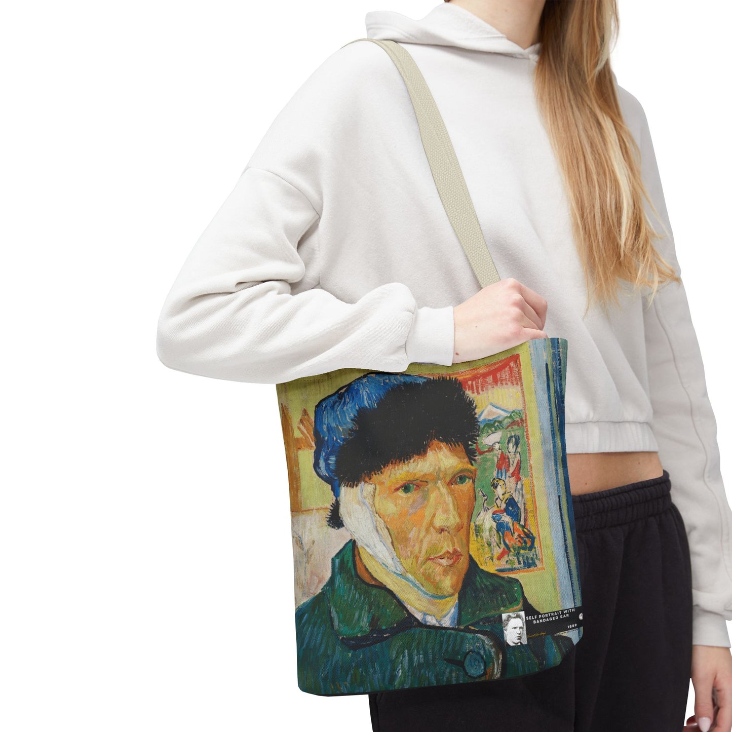 Van Gogh, Vincent - Self Portrait with Bandaged Ear (1889) - Tote Bag