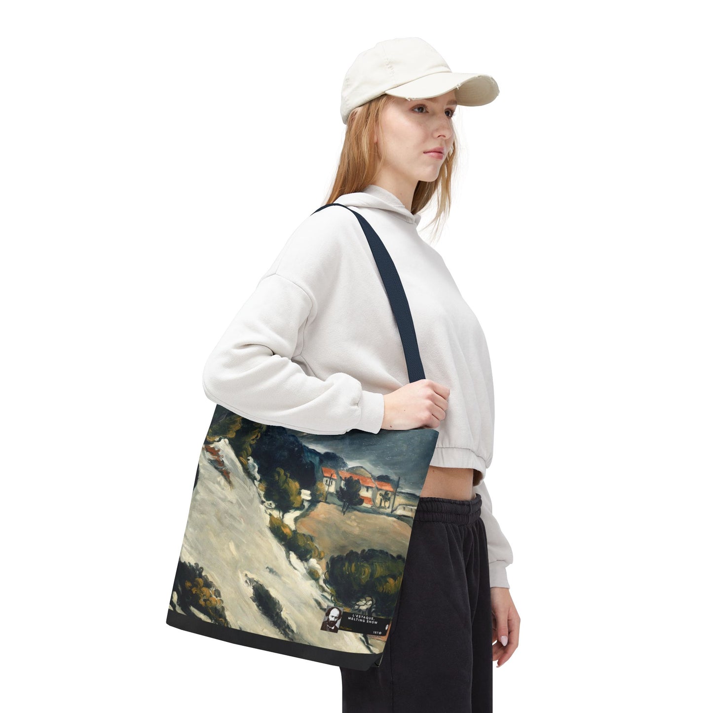 Cézanne, Paul - L’Estaque, Melting Snow (1870) - Tote Bag