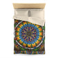 Pacio, Adam - Emerald Arrows Mandala - Microfiber Duvet Cover