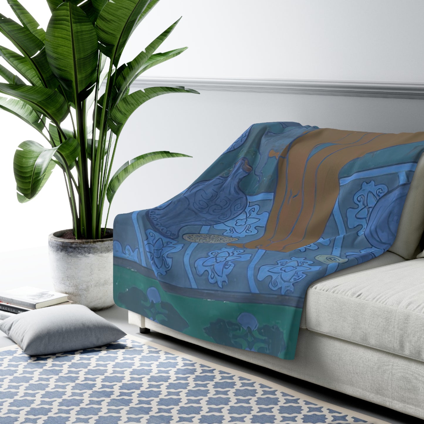 Ranson, Paul - The Blue Bather (1891) - Sherpa Fleece Blanket