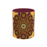 Lion Summer Mandala - Colorful Accent Mugs