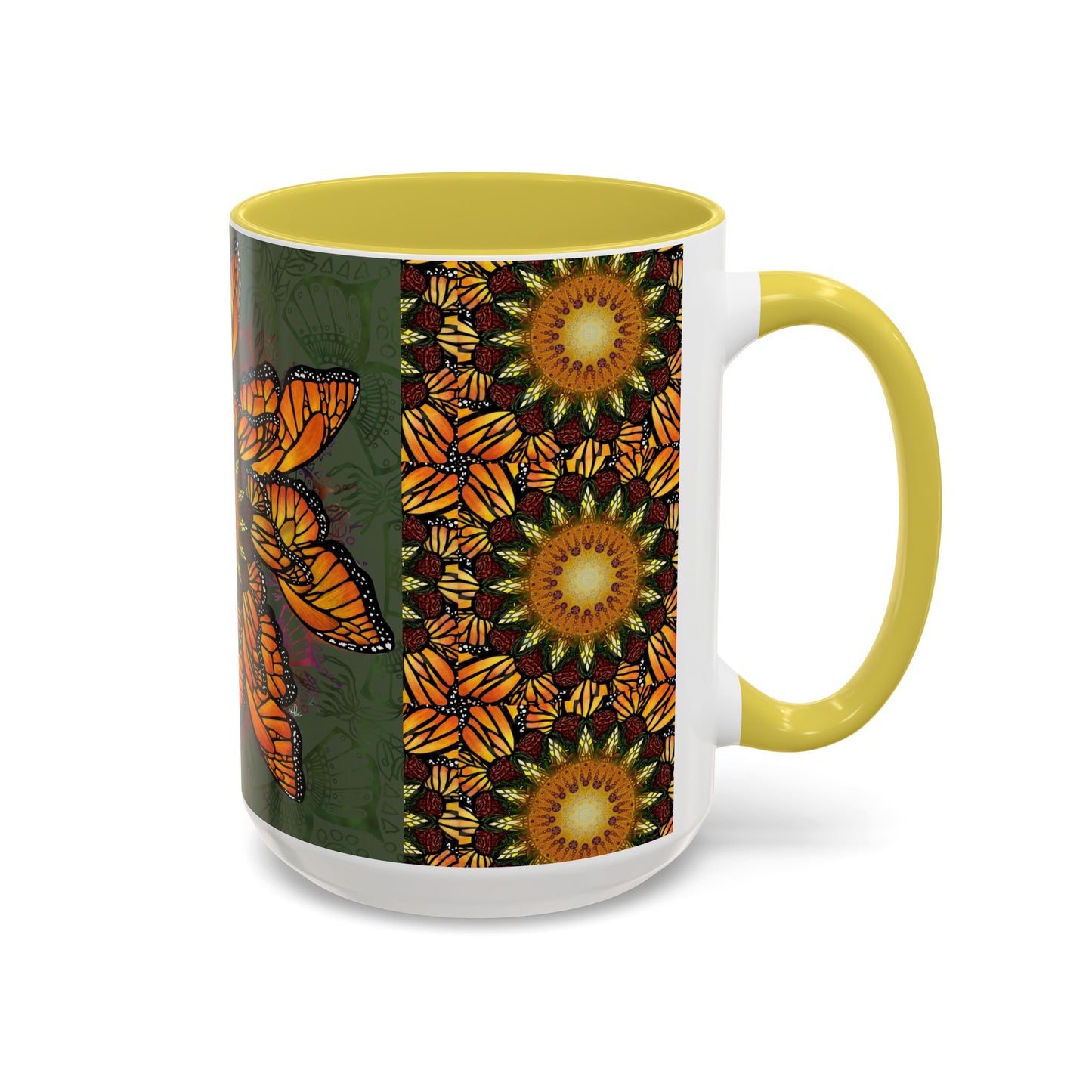 Pacio, Adam - Monarch Butterfly Mandala - Colorful Accent Mugs