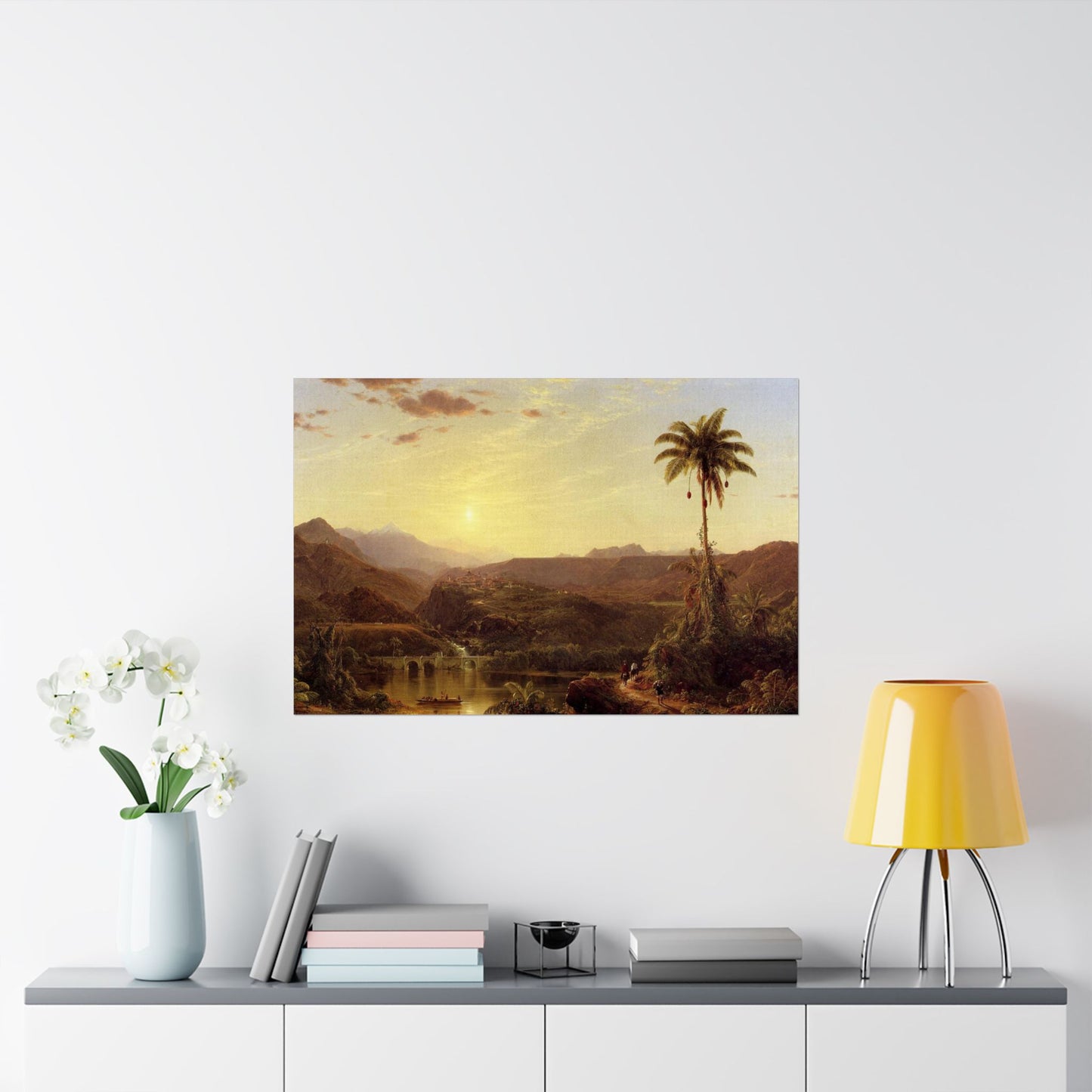Church, Frederic Edwin - The Cordilleras - Sunrise (1853) - Satin Posters