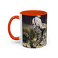 Courbet, Gustave - The Stone Breakers (1850) - Colorful Accent Mugs