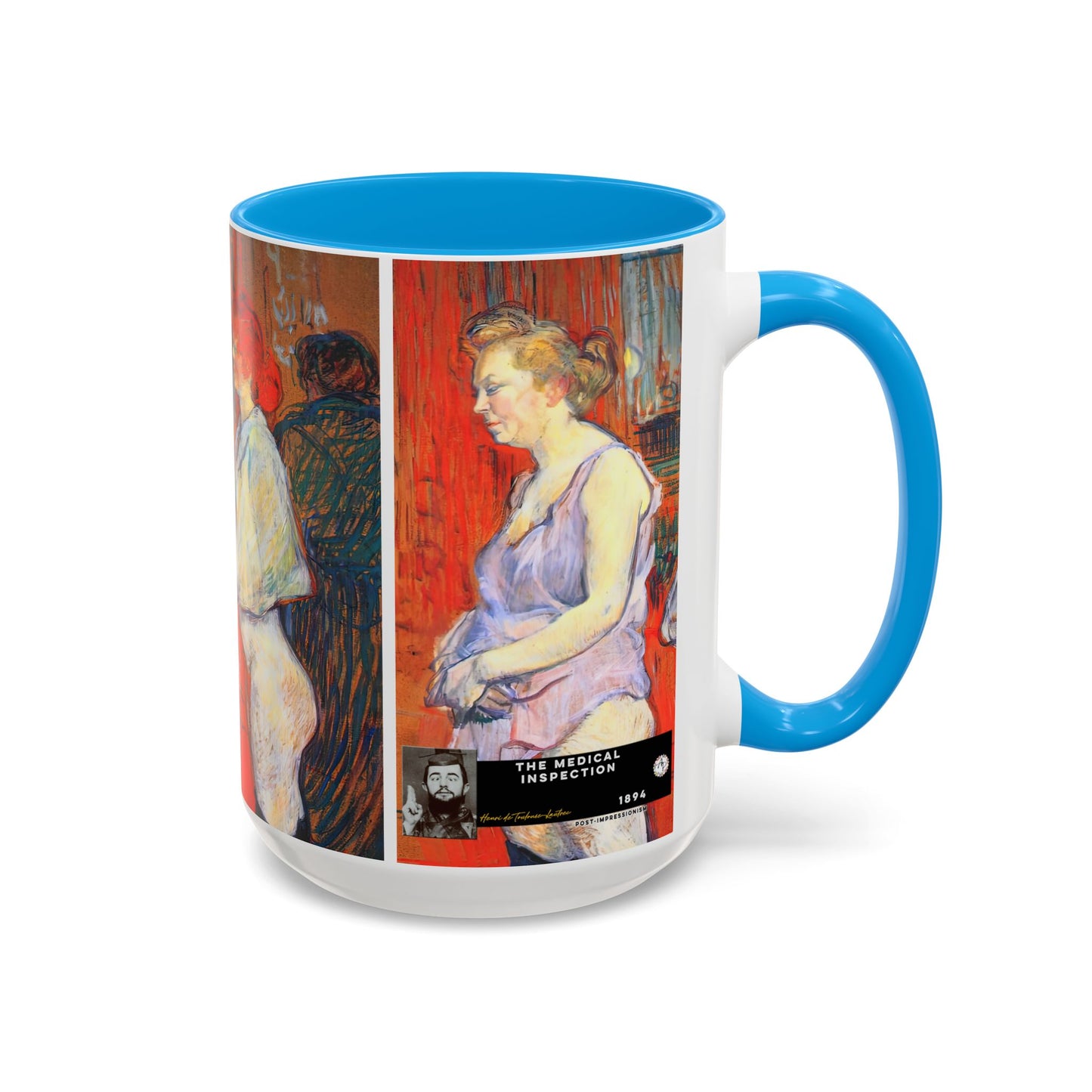 Toulouse-Lautrec, Henri - The Medical Inspection (1894) - Colorful Accent Mugs