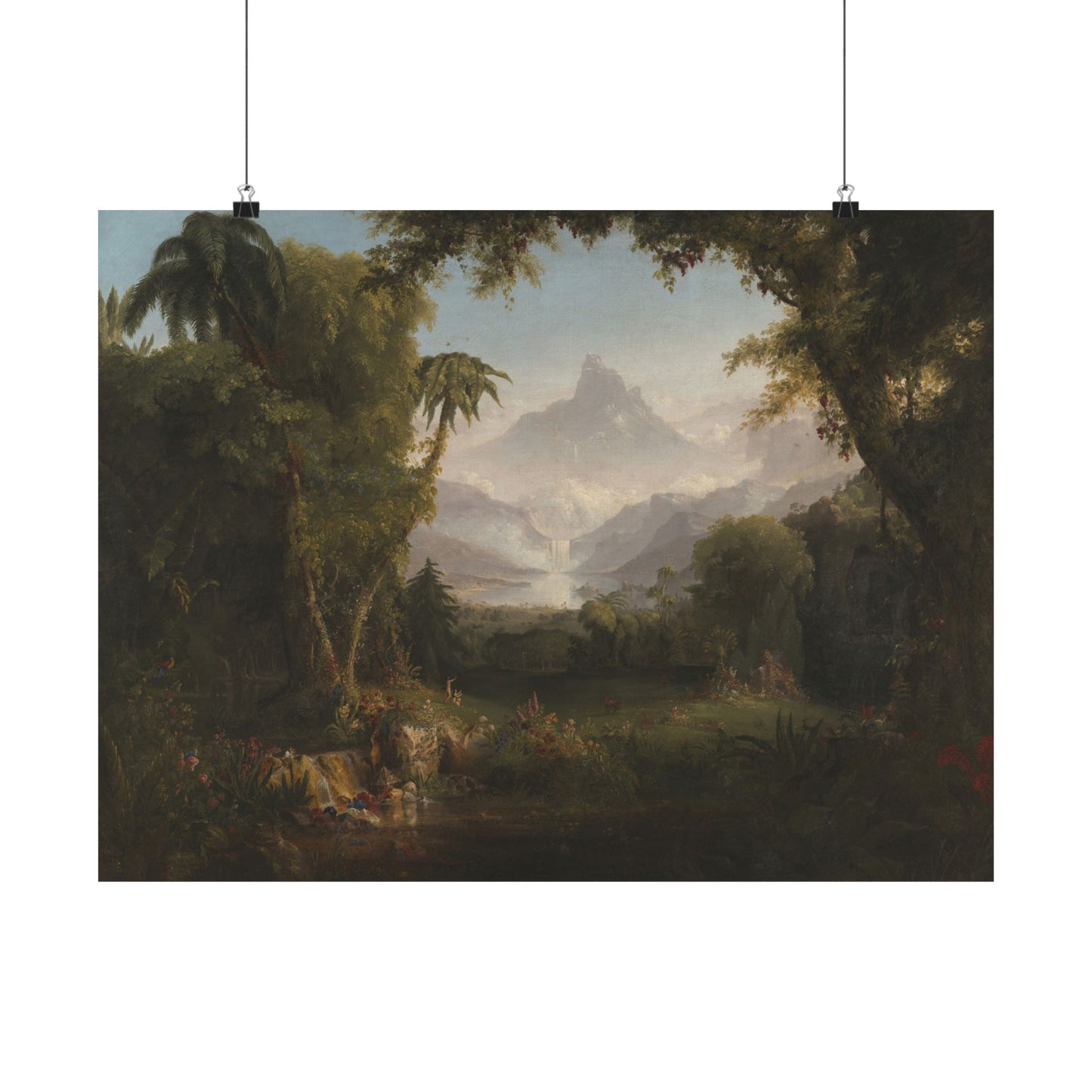 Cole. Thomas - The Garden of Eden (1828) - Satin Posters