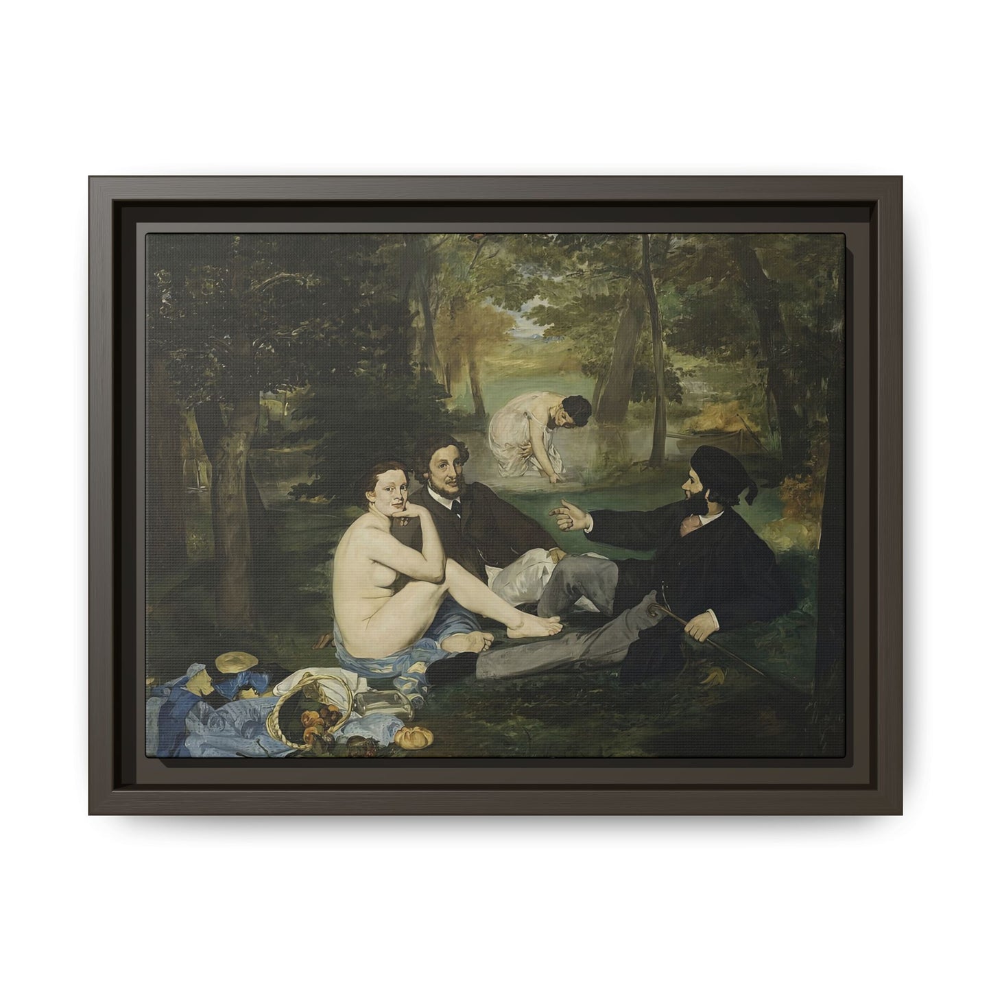 Manet, Édouard - Luncheon on the Grass (1863) - Matte Canvas, Framed