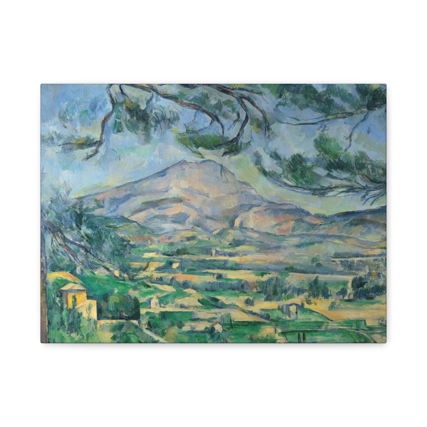 Cézanne, Paul - Mont Sainte-Victoire with Large Pine (1887) - Canvas Block, unframed