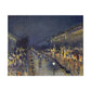 Pissarro, Camille - The Boulevard Montmartre At Night (1897) - Canvas Block, unframed
