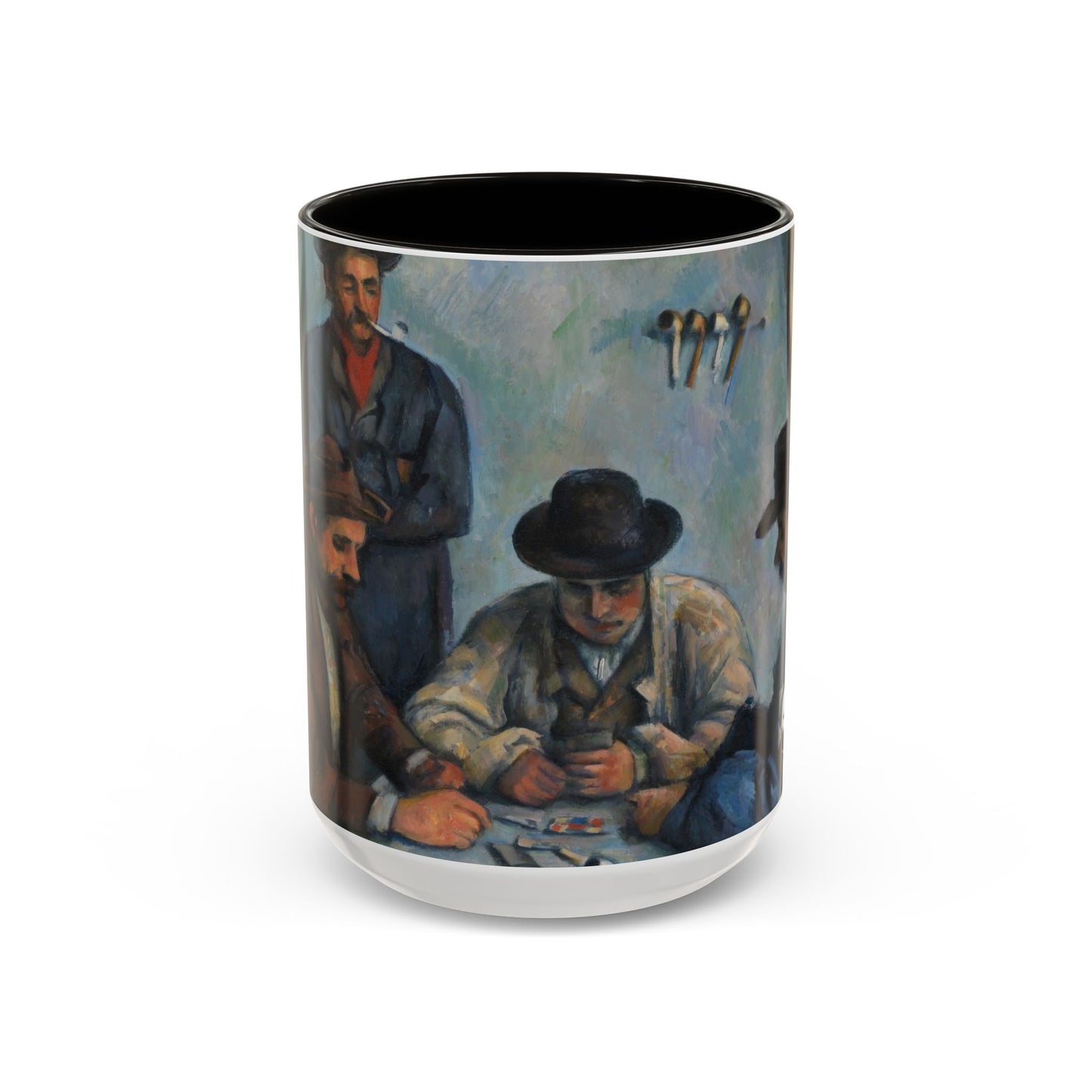 Cézanne, Paul - The Card Players (1892) - Colorful Accent Mugs