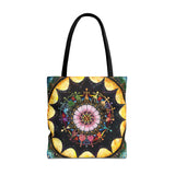 Obsidian Grandmothers Mandala - Tote Bag