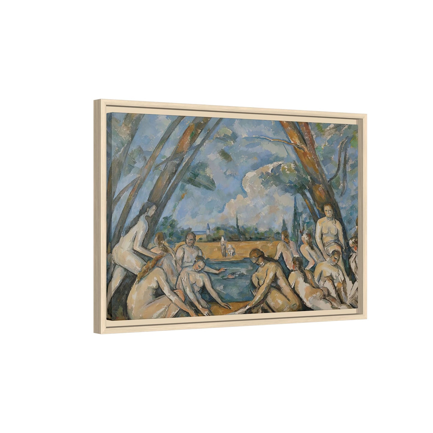 Cézanne, Paul - The Large Bathers (1906) - Matte Canvas, Framed