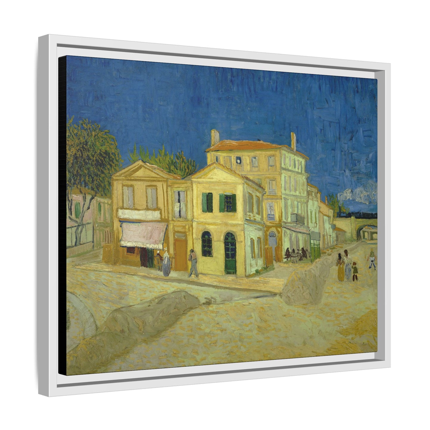 Van Gogh, Vincent - The Yellow House (1888) - Matte Canvas, Framed
