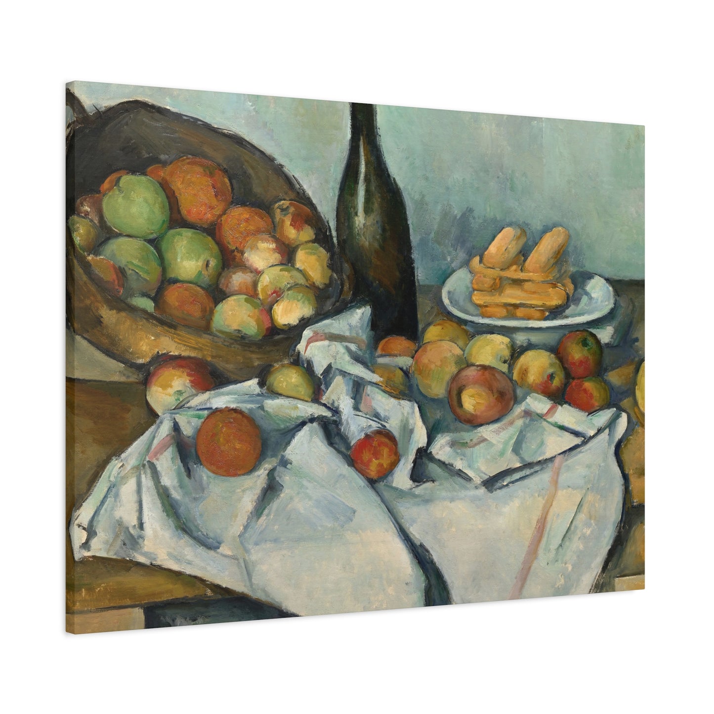 Cézanne, Paul - Basket of Apples (1893) - Canvas Block, unframed