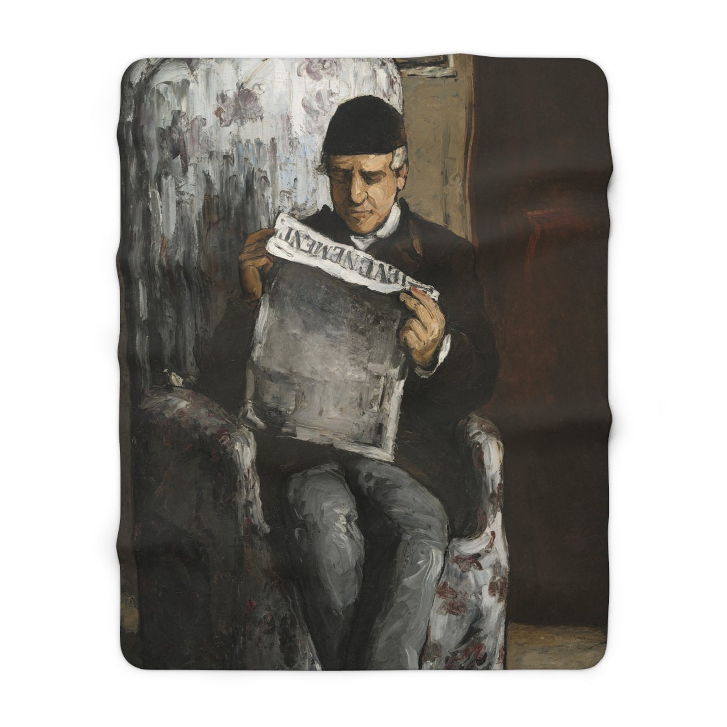Cézanne, Paul - The Artist’s Father (1866) - Sherpa Fleece Blanket