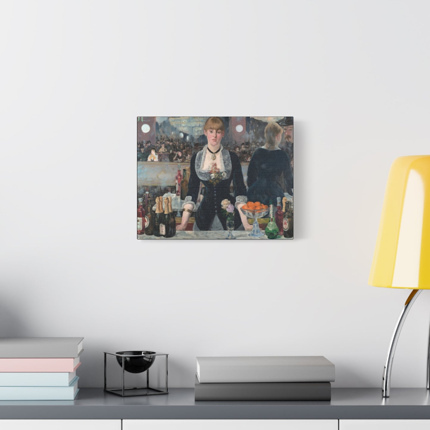 Manet, Édouard - A Bar at the Folies-Bergère (1880) - Canvas Block, unframed