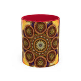 Lion Summer Mandala - Colorful Accent Mugs