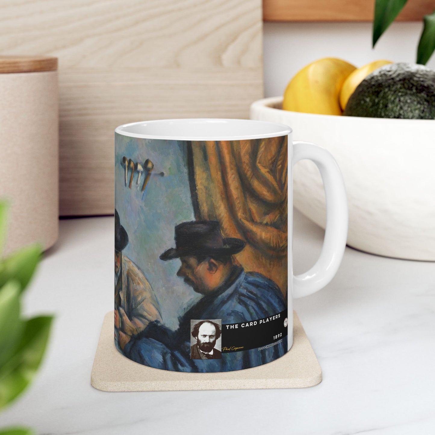 Cézanne, Paul - The Card Players (1892) - Ceramic Mug