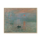 Monet, Claude - Impression, Sunrise (1872) - Matte Canvas, Framed