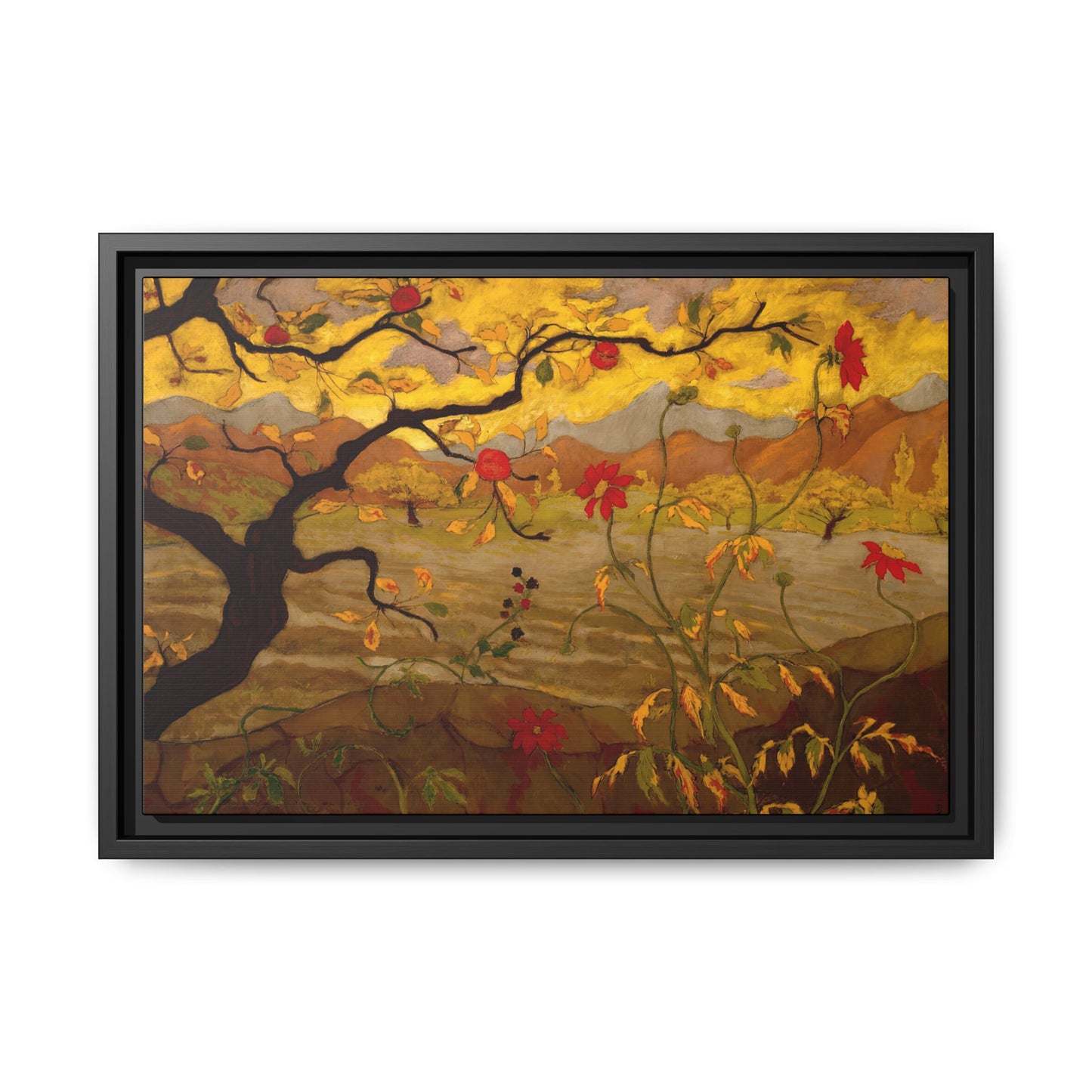 Ranson, Paul - Apple Tree with Red Fruit (1902) - Matte Canvas, Framed