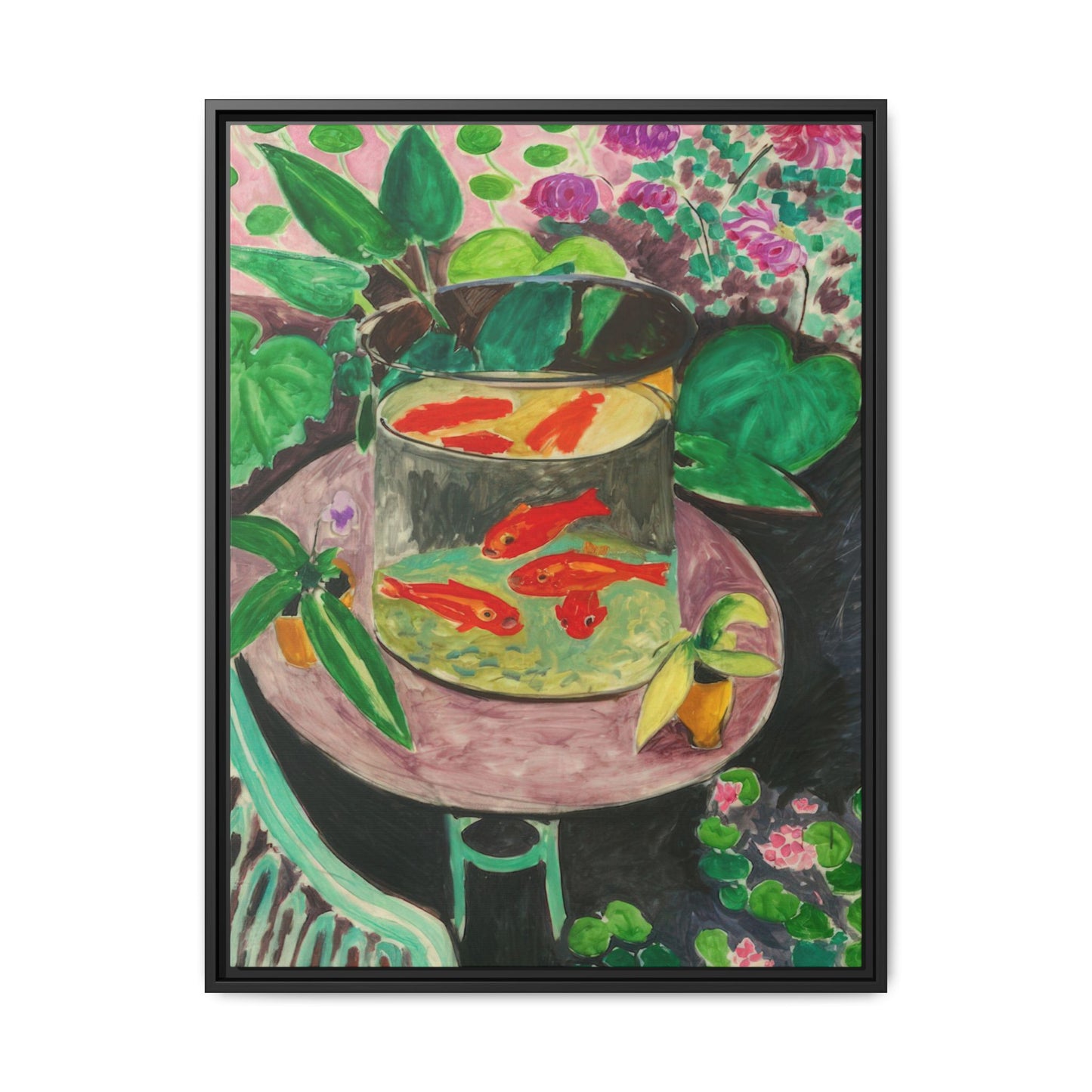 Matisse, Henri - The Goldfish (1912) - Matte Canvas, Framed