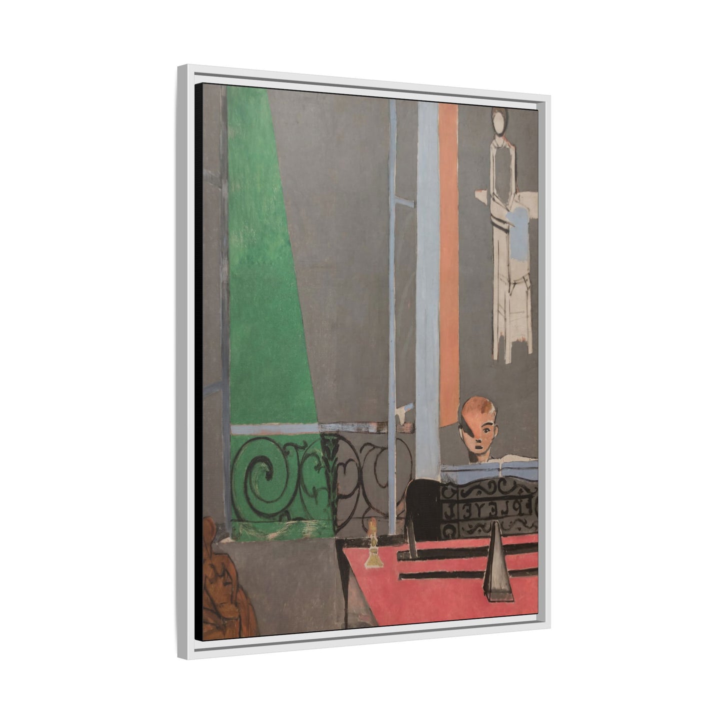 Matisse, Henri - Piano Lesson (1916) - Matte Canvas, Framed