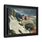 Cézanne, Paul - L’Estaque, Melting Snow (1870) - Matte Canvas, Framed