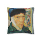 Van Gogh, Vincent - Self Portrait with Bandaged Ear (1889) - Suede Square Pillowcase