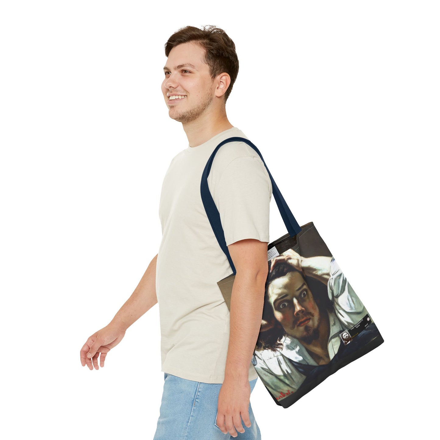 Courbet, Gustave - The Desperate Man (1843) - Tote Bag