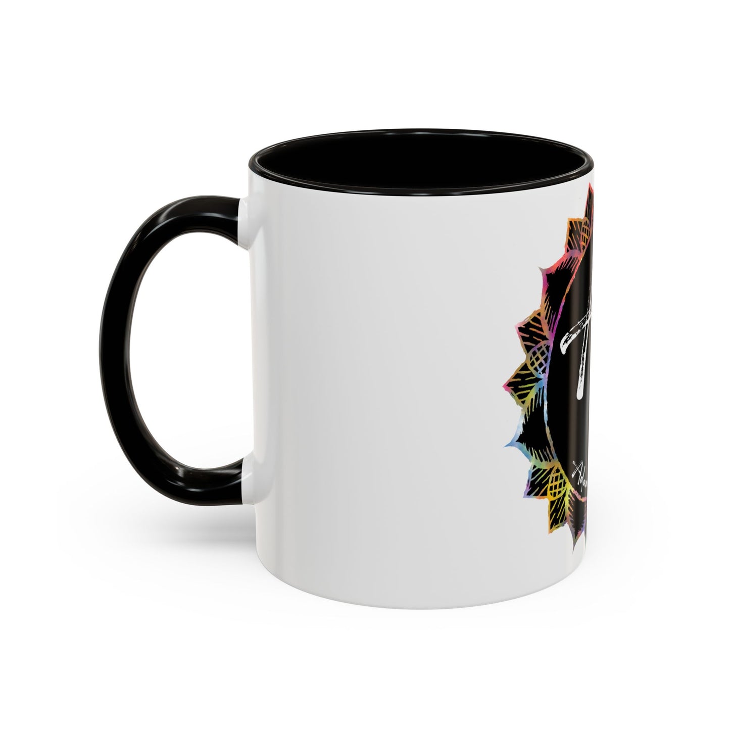 AdamPacio.com - Black Logo - Colorful Accent Mugs