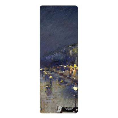 Pissarro, Camille - The Boulevard Montmartre At Night (1897) - Rubber Yoga Mat