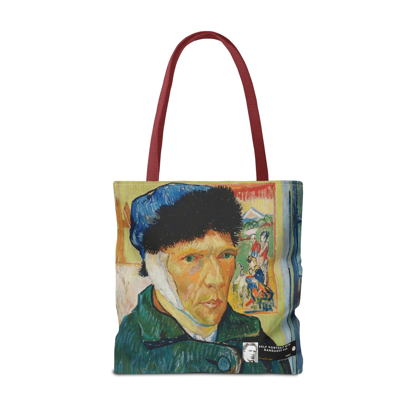 Van Gogh, Vincent - Self Portrait with Bandaged Ear (1889) - Tote Bag