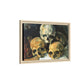 Cézanne, Paul - Pyramid of Skulls (1901) - Matte Canvas, Framed
