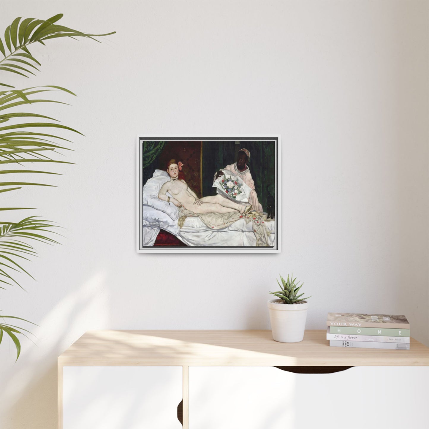 Manet, Édouard - Olympia (1870) - Matte Canvas, Framed